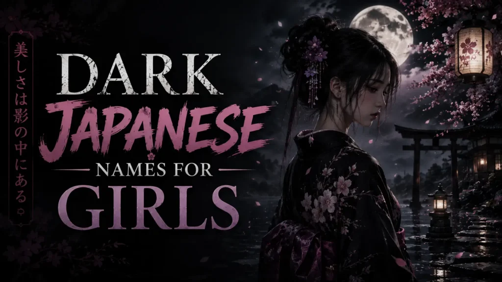 Dark Japanese Names for Girls