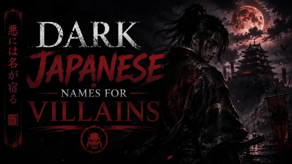 Dark Japanese Names for Villains