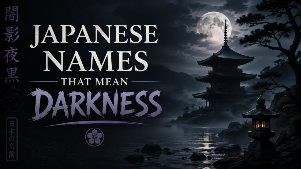 Japanese Names That Mean Darkness